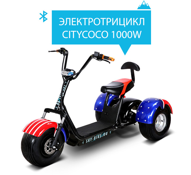 Трицикл CITYCOCO 1000W